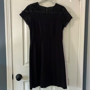 Black cotton work dress